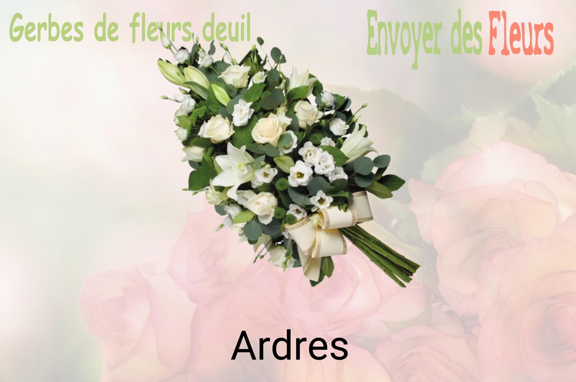 Gerbe de fleurs de deuil livrée à Ardres